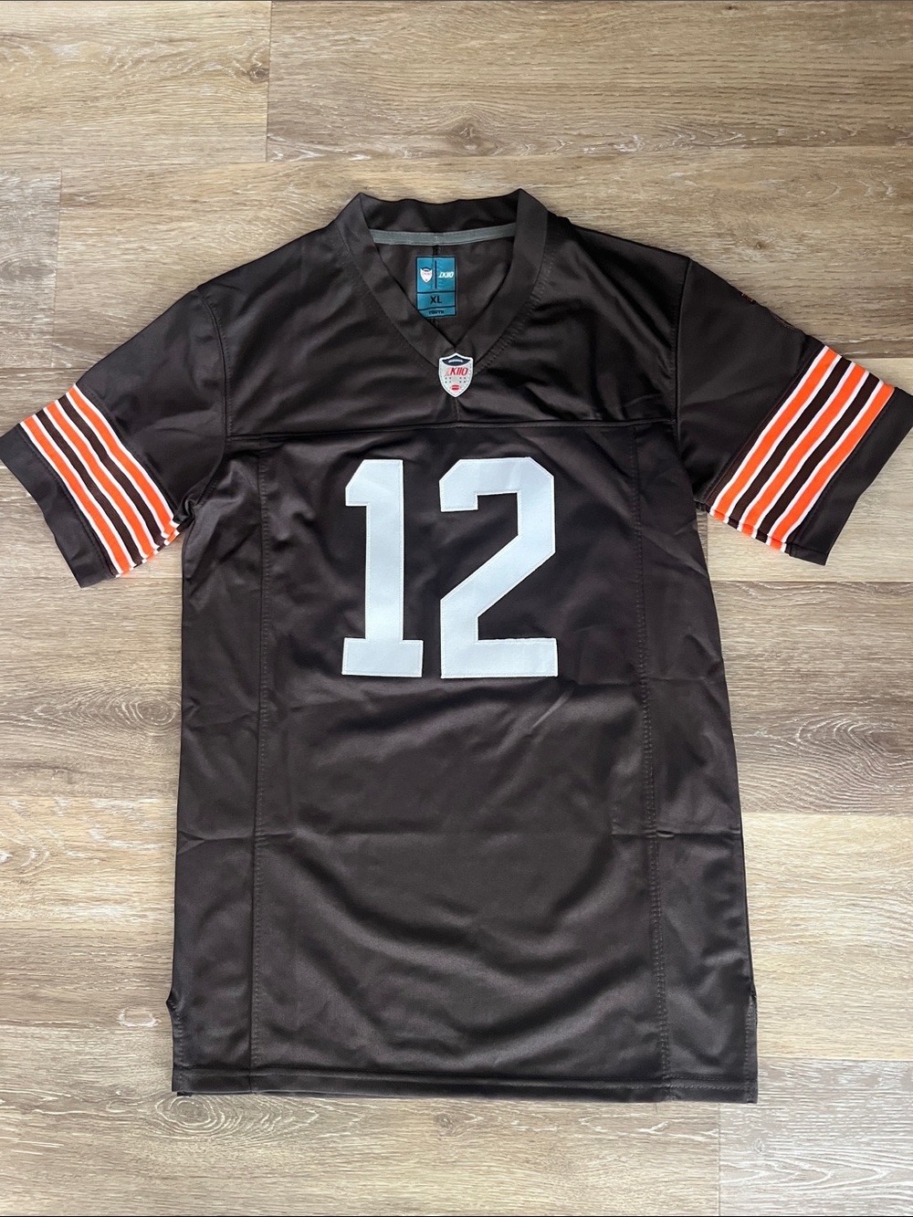 NEW IK110 Cleveland Browns Shedeur Sanders Youth Novelty Jersey Brown Size XL